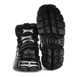 Bold Tower Platform Shoes in Black