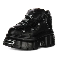 Bold Tower Platform Shoes in Black