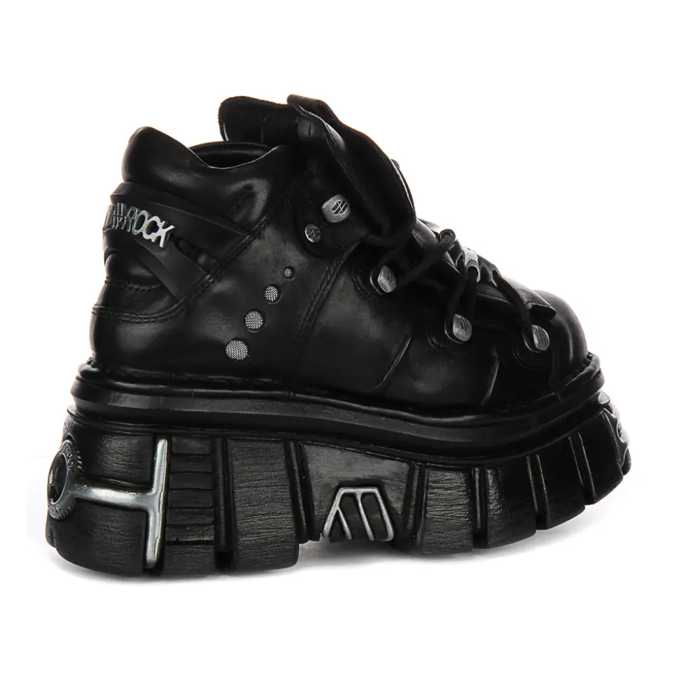 Bold Tower Platform Shoes in Black