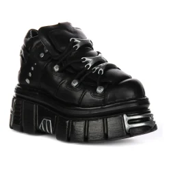 Bold Tower Platform Shoes in Black