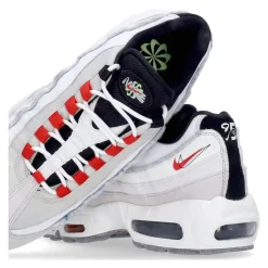 Bone Red Black Low Sneaker