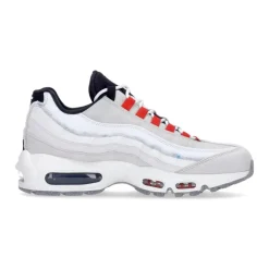 Bone Red Black Low Sneaker