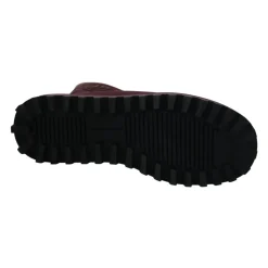 Bordeaux Nylon Boots Padded Mid Shoes