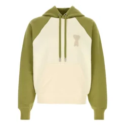 Boxy Fit Hoodie With Ami de Coeur Knitted Patch