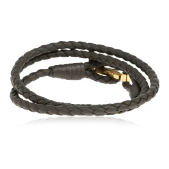 Braided Leather T Bracelet