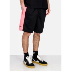 Breathable Men's Shorts Black/Pink