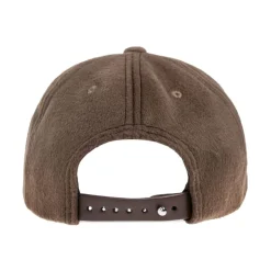 Brown Baseball Cap with Logo Embroidery