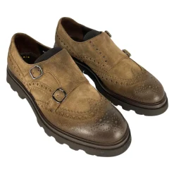 Brown Buckle Ankle Boots