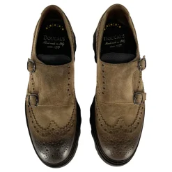 Brown Buckle Ankle Boots