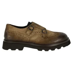 Brown Buckle Ankle Boots