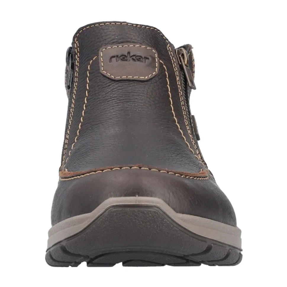 Brown Casual Closed Ankle Boots