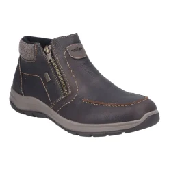 Brown Casual Closed Ankle Boots