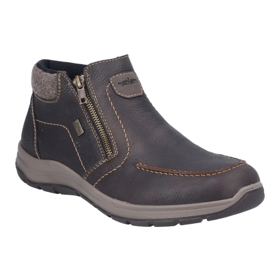 Brown Casual Closed Ankle Boots