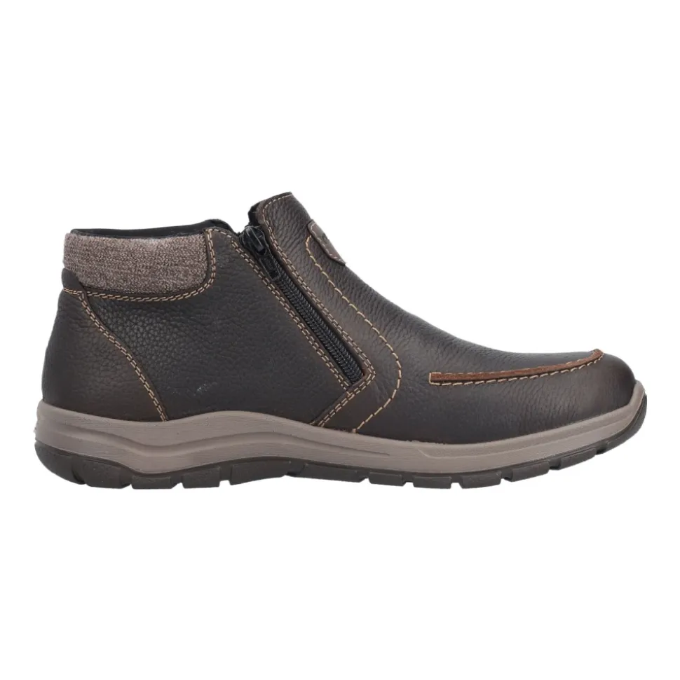 Brown Casual Closed Ankle Boots