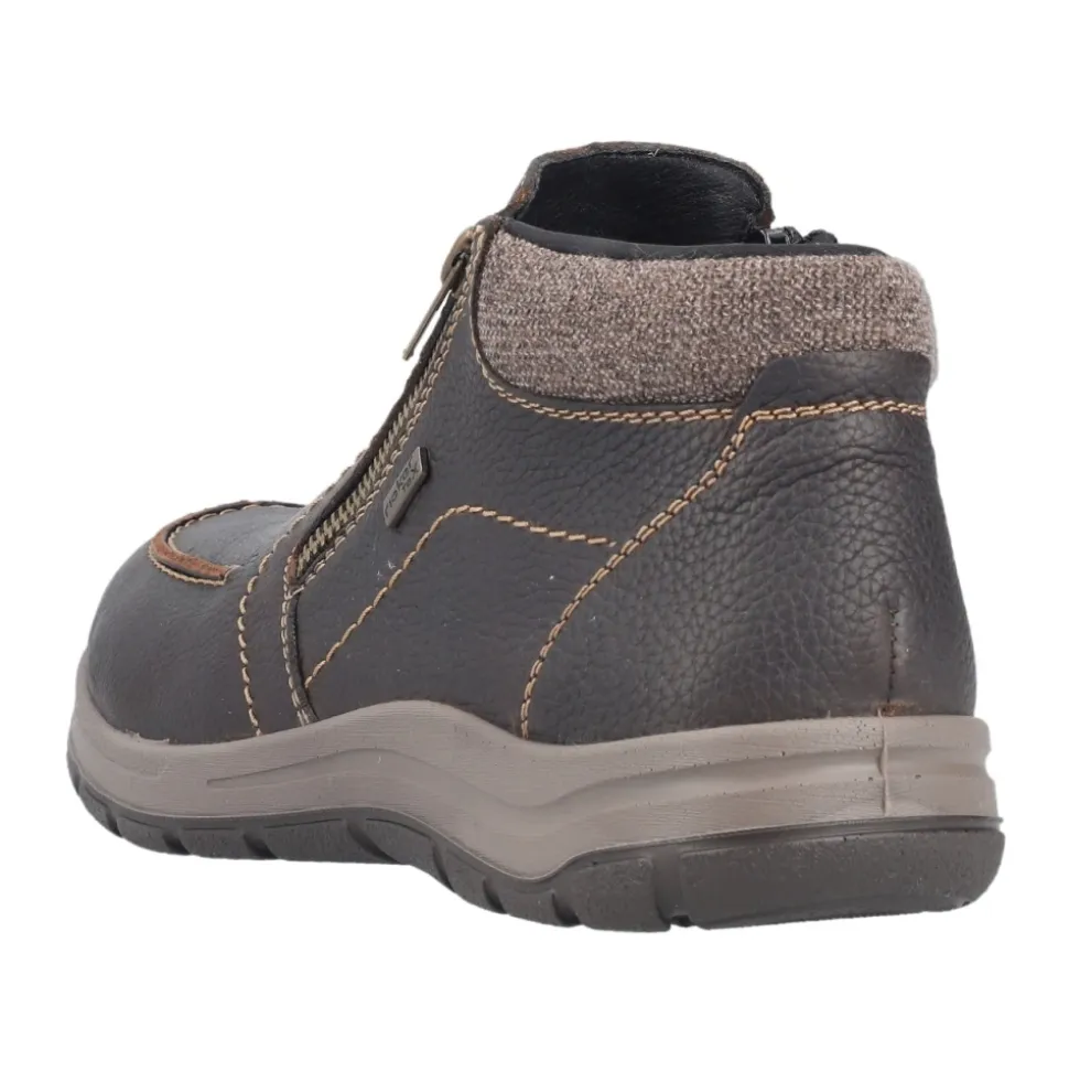 Brown Casual Closed Ankle Boots