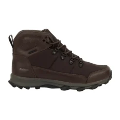 Brown Hiker Boots with Rubber Sole