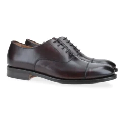 Brown Leather Oxford Shoe Handcrafted Lightweight Sole