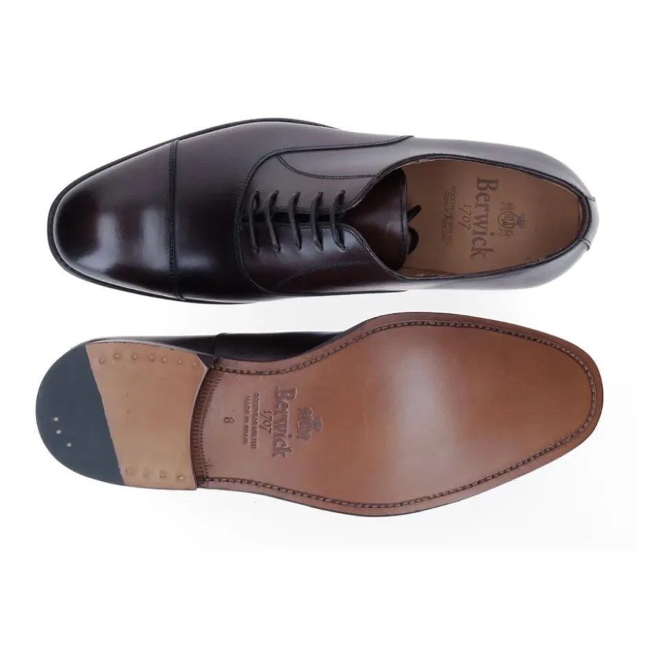 Brown Leather Oxford Shoe Handcrafted Lightweight Sole