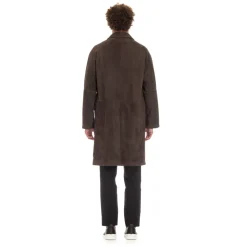 Brown Raglan Over Fit Buttoned Jacket