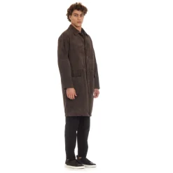 Brown Raglan Over Fit Buttoned Jacket