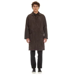 Brown Raglan Over Fit Buttoned Jacket
