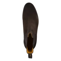 Brown Suede Beatles-Style Ankle Boots