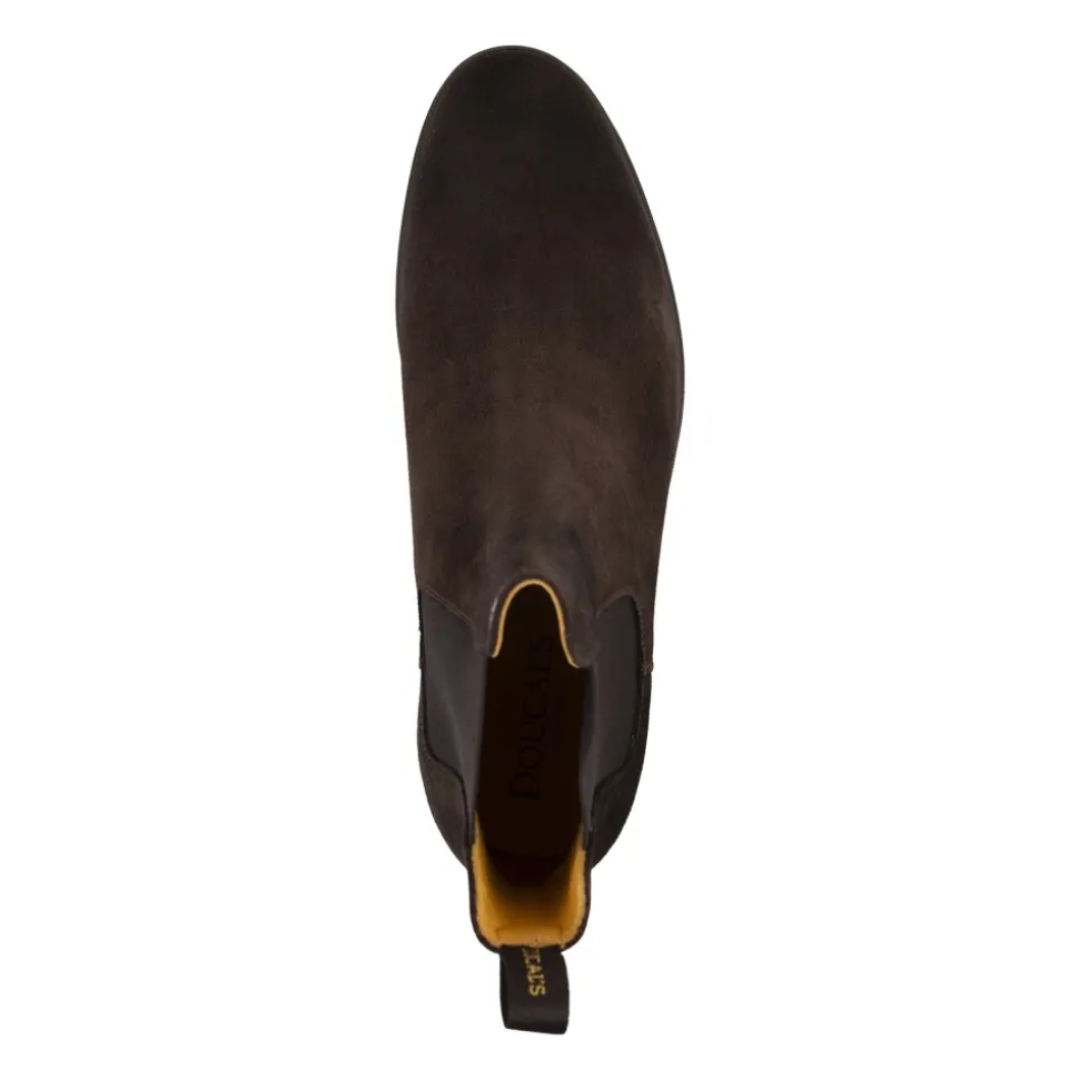 Brown Suede Beatles-Style Ankle Boots