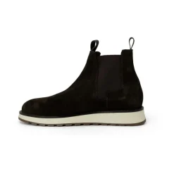 Brown Suede Chelsea Winter Boots