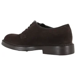 Brown Suede Derby Lace-up Shoes