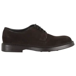 Brown Suede Derby Lace-up Shoes