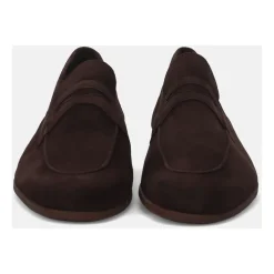 Brown Suede Moccasin Shoes
