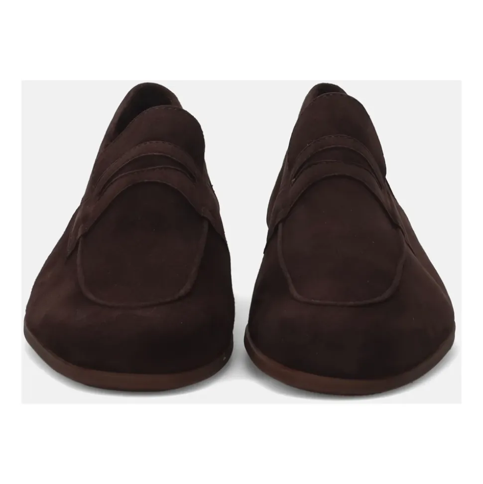 Brown Suede Moccasin Shoes