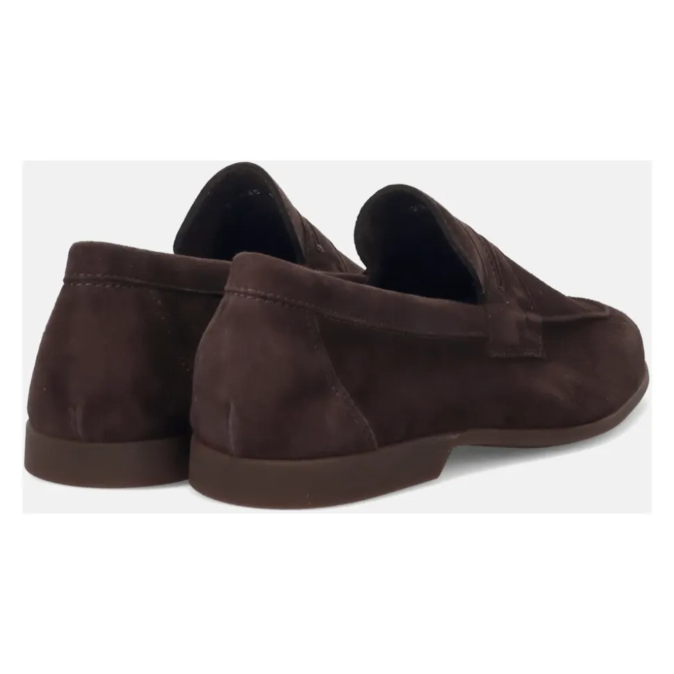 Brown Suede Moccasin Shoes