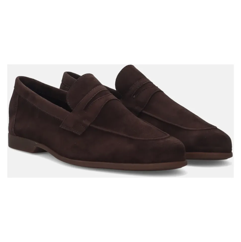Brown Suede Moccasin Shoes