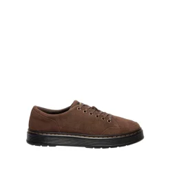 Brown Suede Sneakers with Gold Eyelets