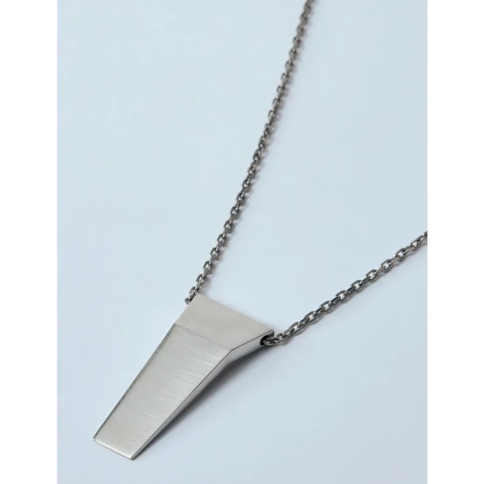 Brushed Finish Trunk Charm Necklace Pendant