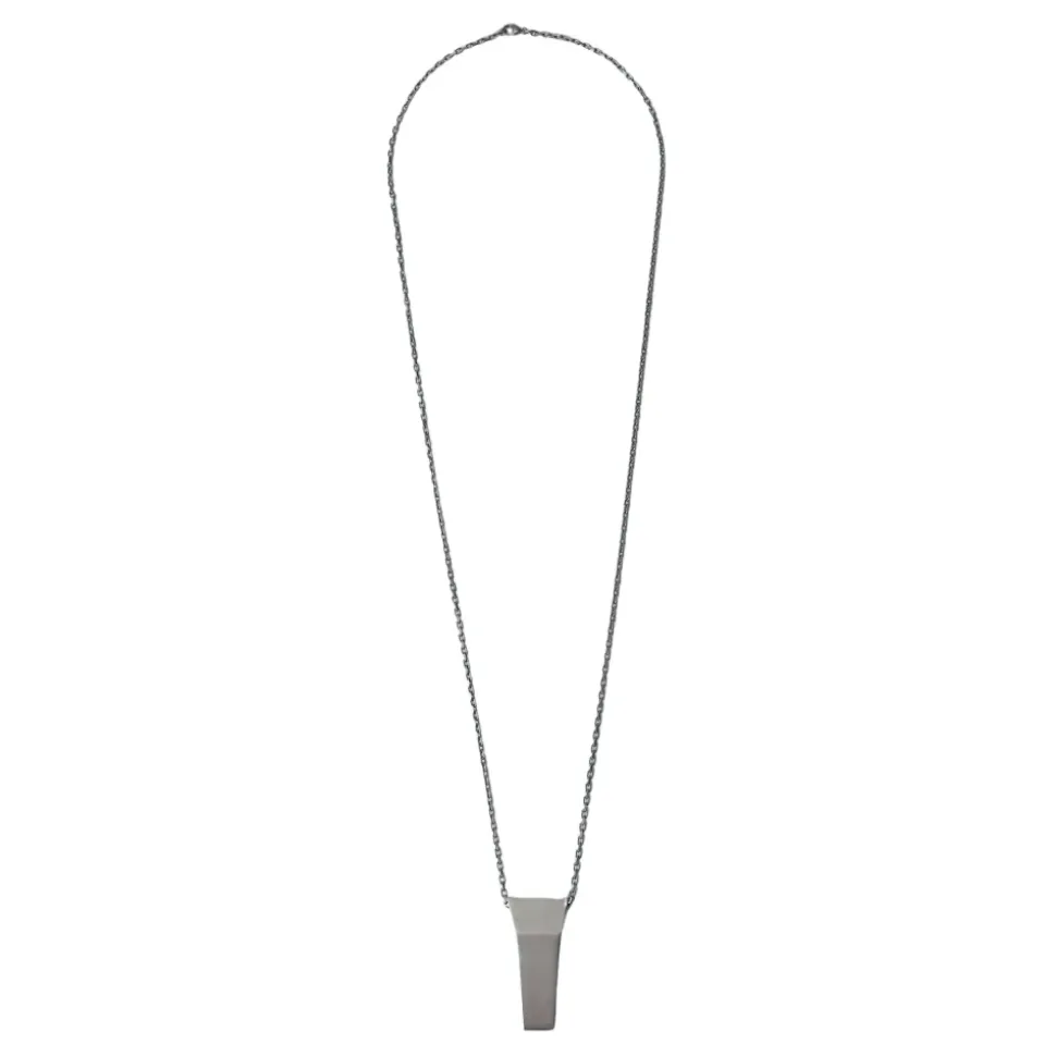 Brushed Finish Trunk Charm Necklace Pendant