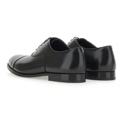 Brushed Leather Lace-up Shoes