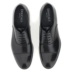 Brushed Leather Lace-up Shoes