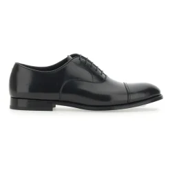 Brushed Leather Lace-up Shoes