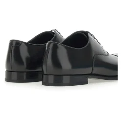 Brushed Leather Lace-up Shoes