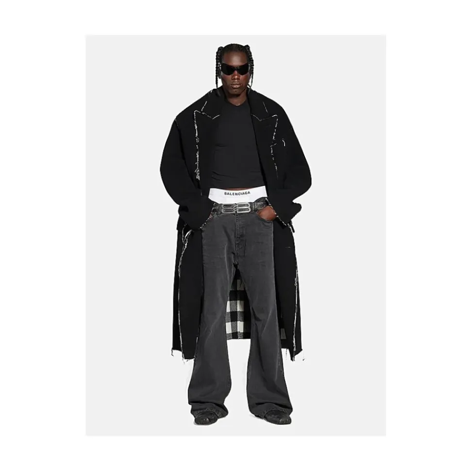 Buffalo Check Oversized Coat