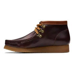 Burgundy Leather Wallabee Hiker Boot