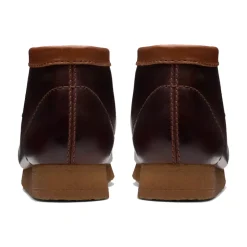 Burgundy Leather Wallabee Hiker Boot