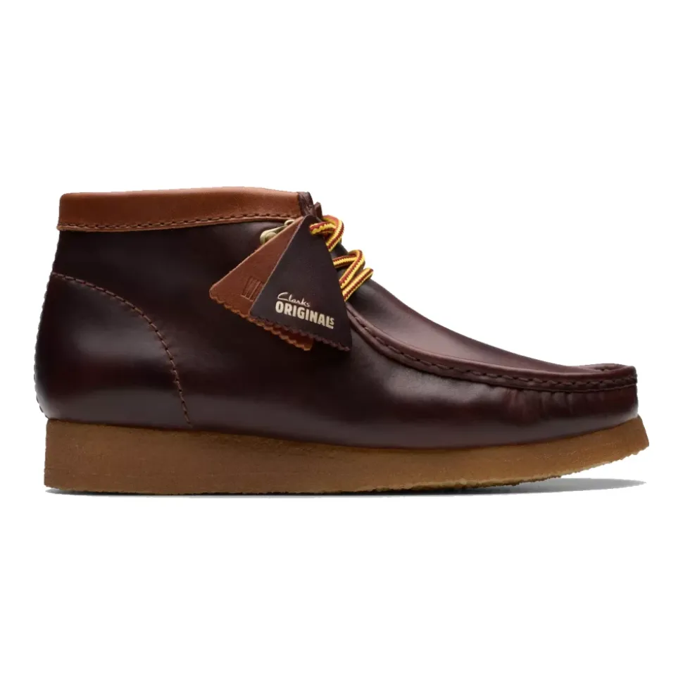 Burgundy Leather Wallabee Hiker Boot