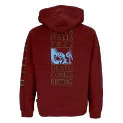 Burgundy World Hoodie with Kangaroo Pocket