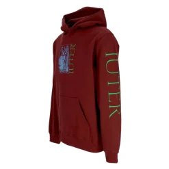 Burgundy World Hoodie with Kangaroo Pocket