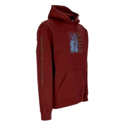 Burgundy World Hoodie with Kangaroo Pocket