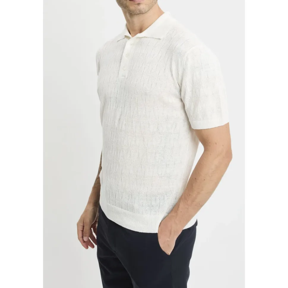 Buttoned Linen Polo Shirt