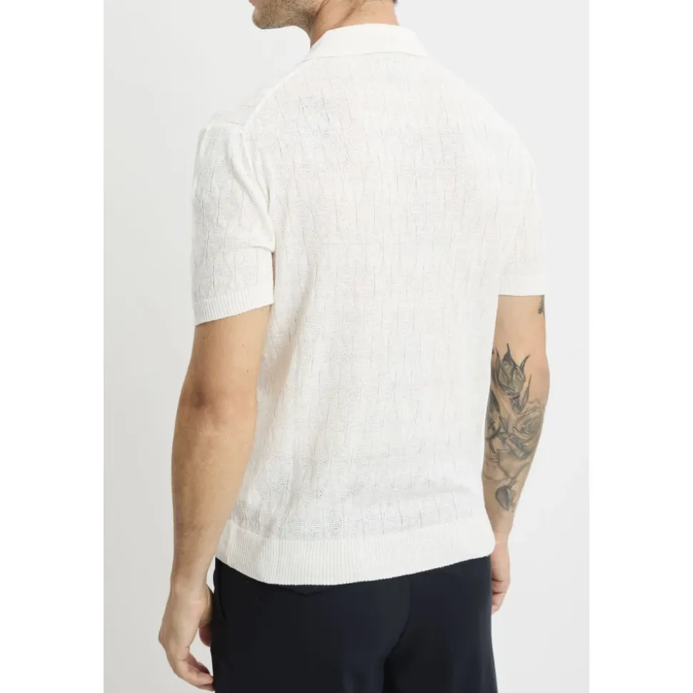 Buttoned Linen Polo Shirt